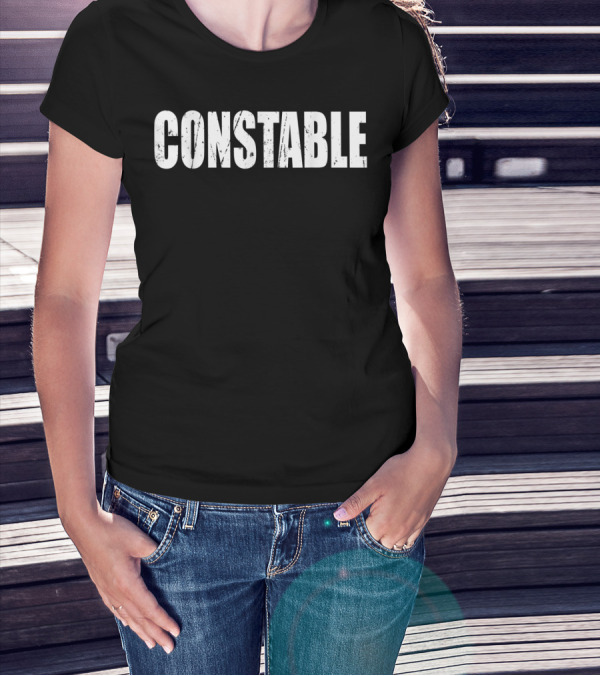 Constable Funny Cute Lazy Easy Simple DIY Constable T-Shirt