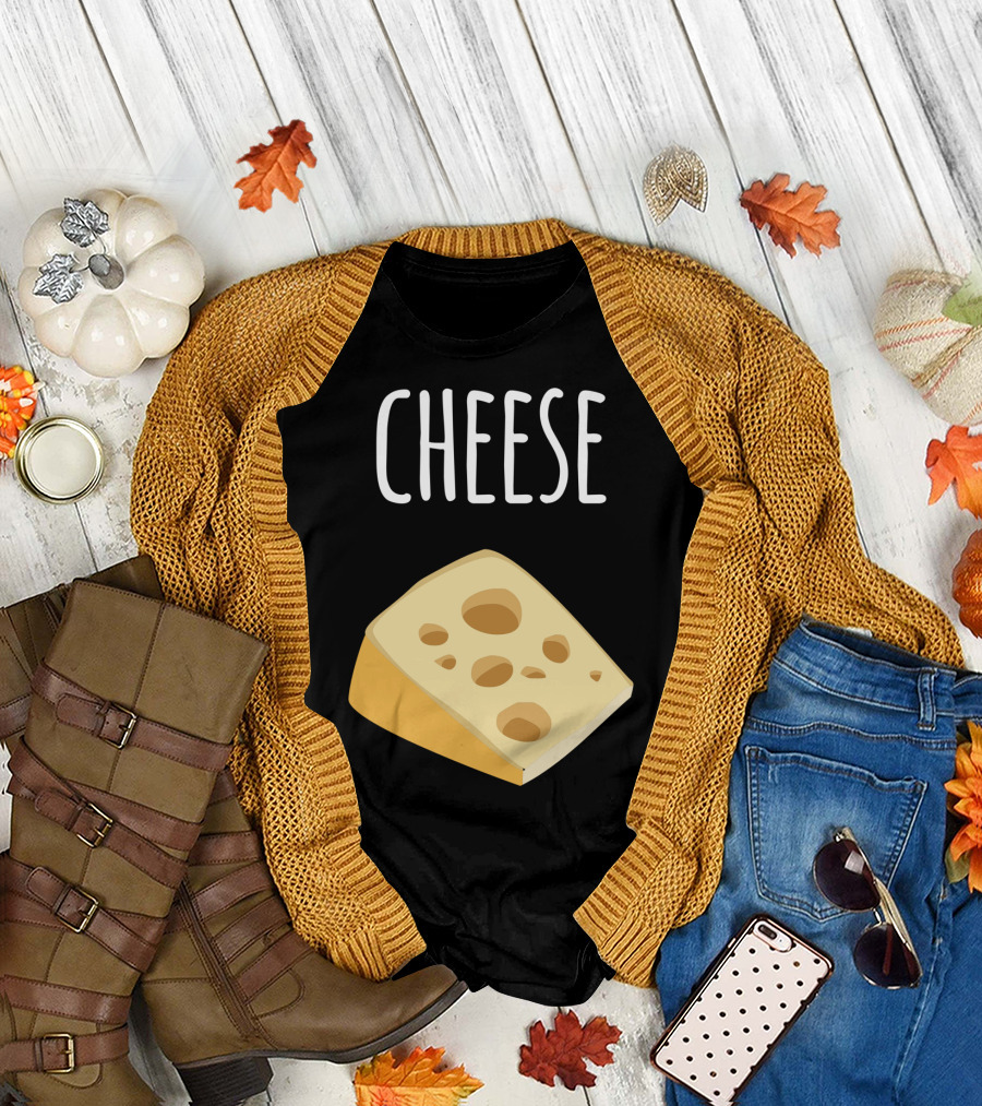 Mac And Cheese Couples Halloween Cheese Slice T-Shirt