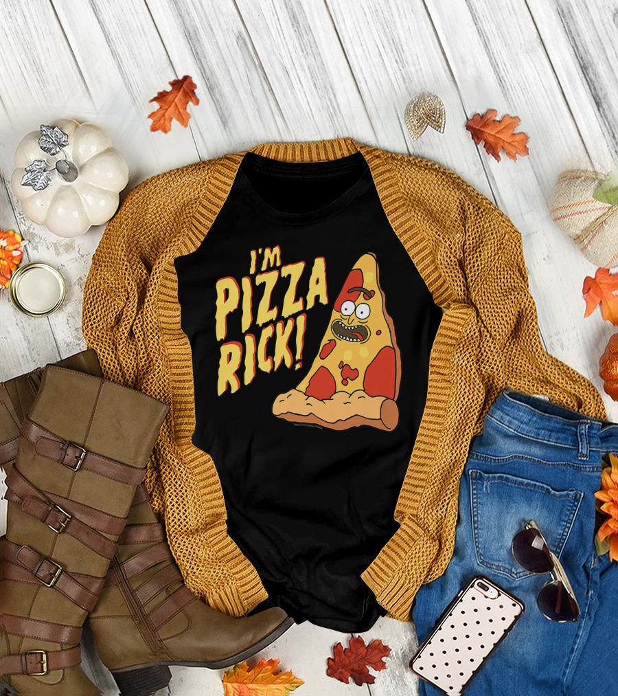 I'm Pizza Rick Rick and Morty Pizza Slice Character T-Shirt