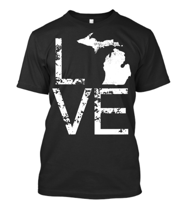 Michigan Love Mi State Map O Home T-Shirt