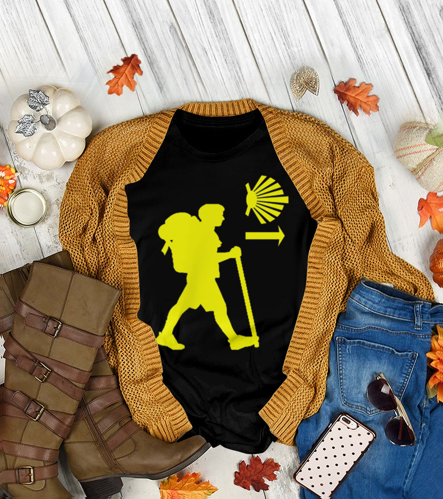 Camino De Santiago Pilgrim Trail Symbol Compostela Spain T-Shirt