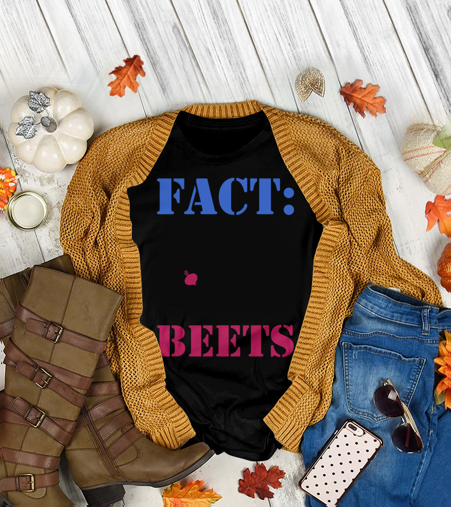 Fact Bears Eat Beets Funny Hiking Camping Inspired by The Office T-Shirt