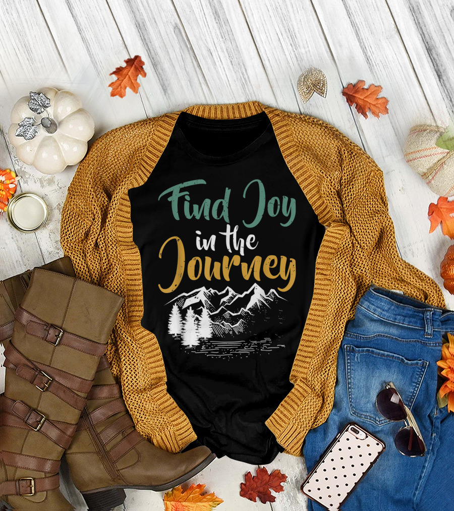 Find Joy in the Journey Mountain Trees T-Shirt