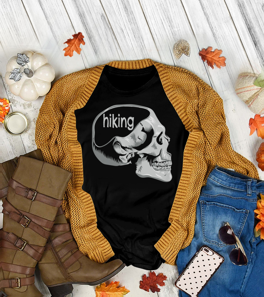 Hiking On The Mind Skull Hiker T-Shirt