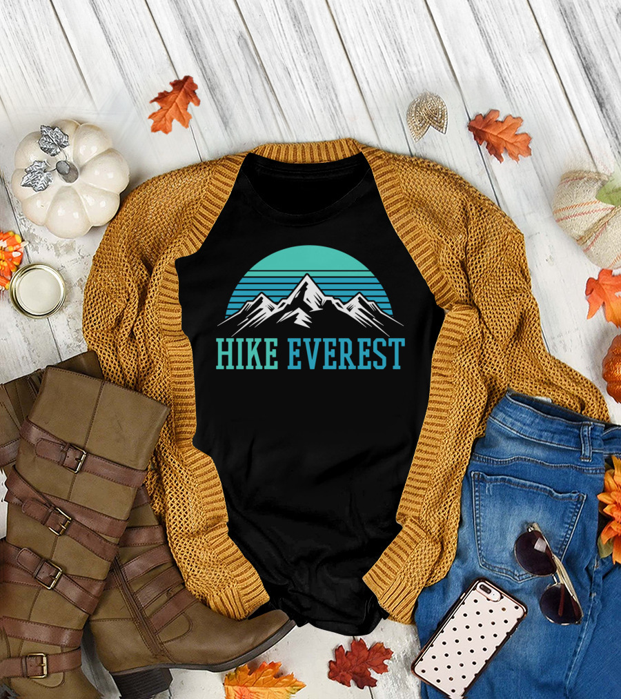 Hike Everest Hiking Hiker Camper Camping Scout Mountain Adventure T-Shirt