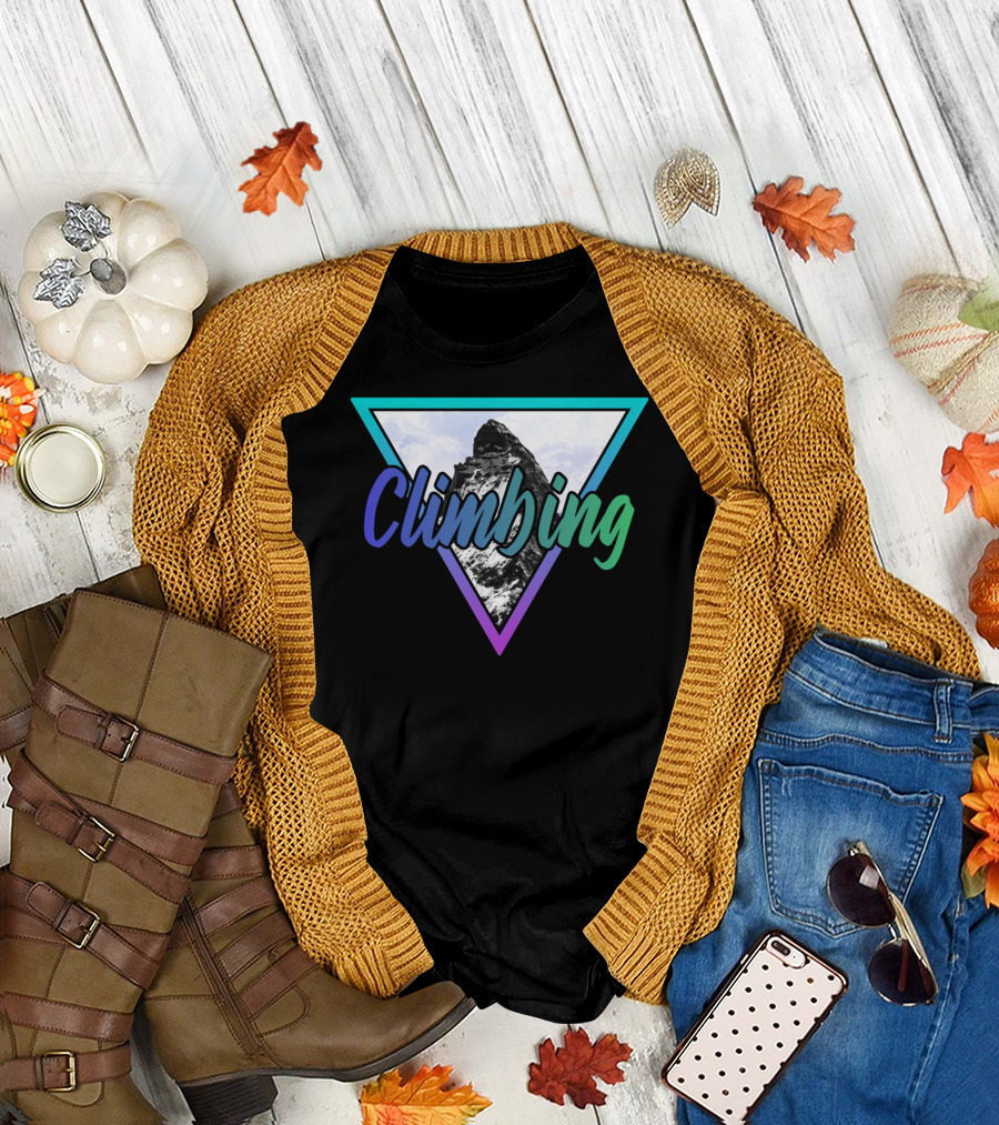 Climbing Hiking Climbing And Bouldering Mountain Adventure T-Shirt