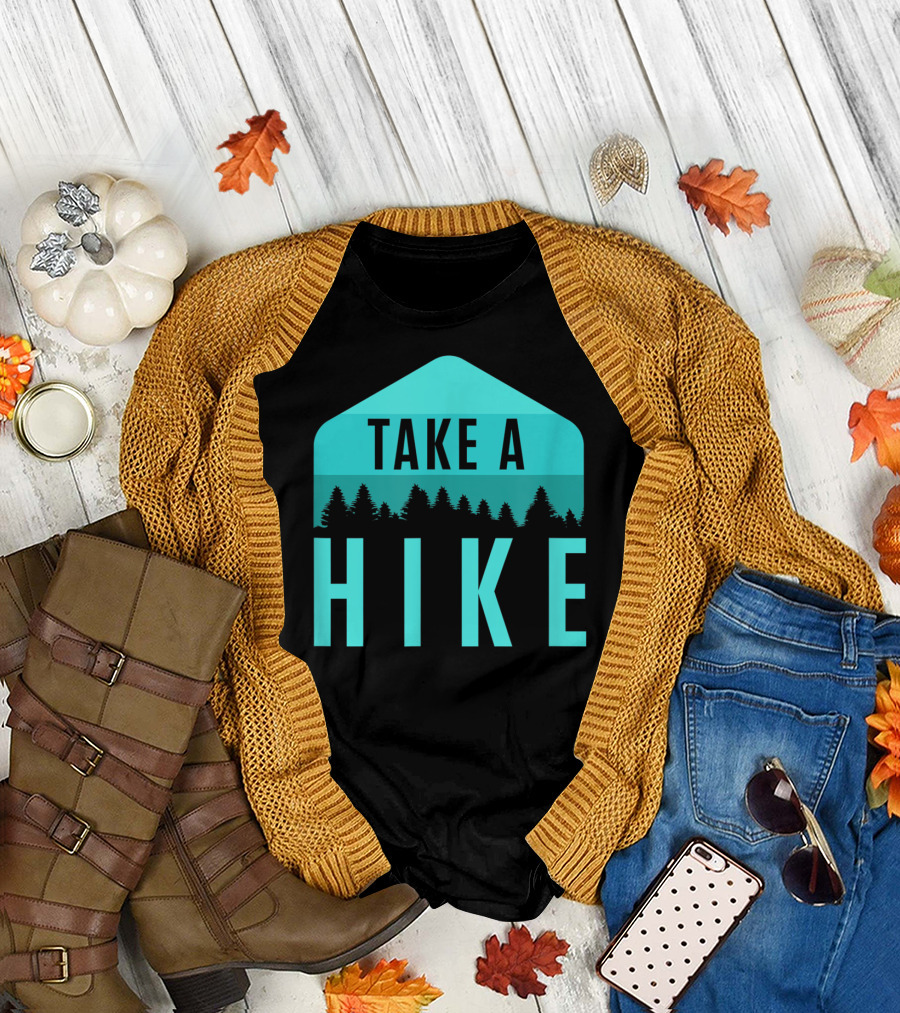 Take a Hike Mountain Outdoors Forest Adventure T-Shirt