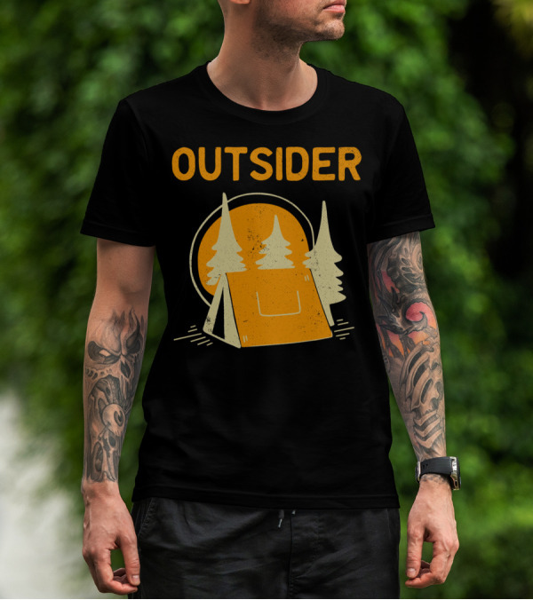 Outsider Camping Hiking Forrest Tent Outdoor Adventure T-Shirt