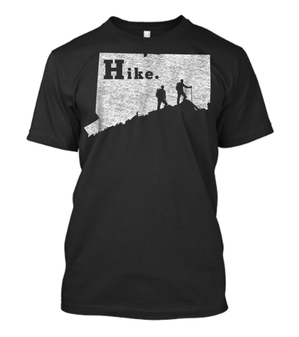 Hike Retro Connecticut Distressed Hiking T-Shirt