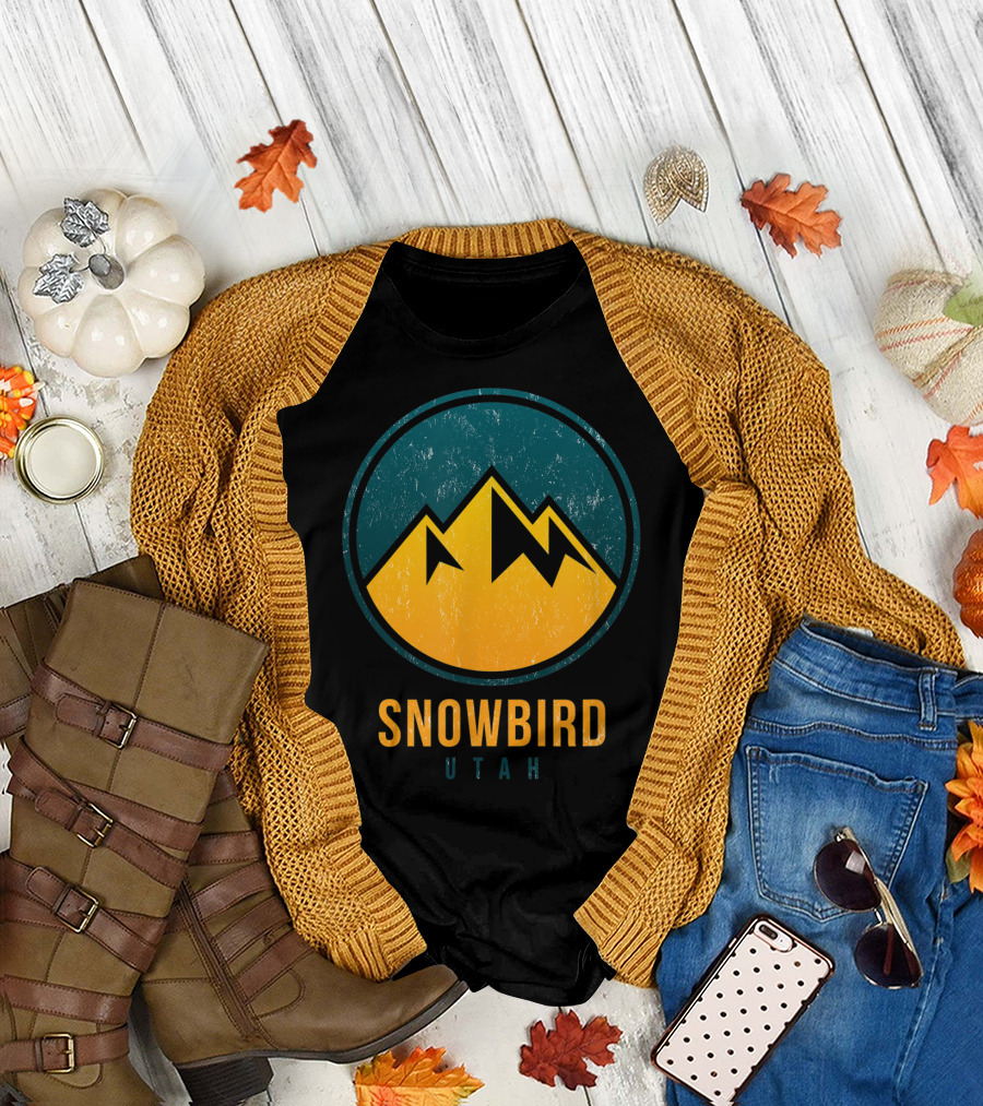 Snowbird Utah Ski Vacation Hiking Camping Mountain Top T-Shirt