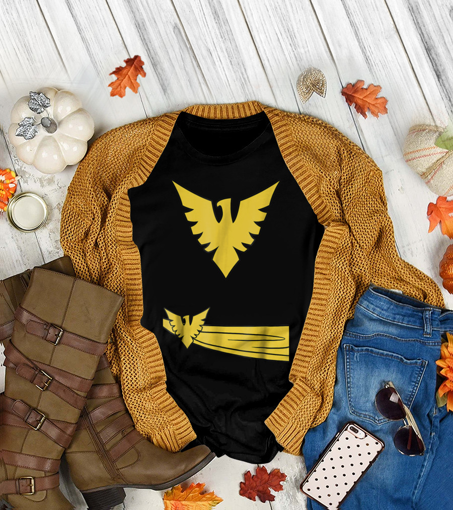 Marvel Xmen Phoenix Jean Grey Yellow Emblem Classic Comic T-Shirt