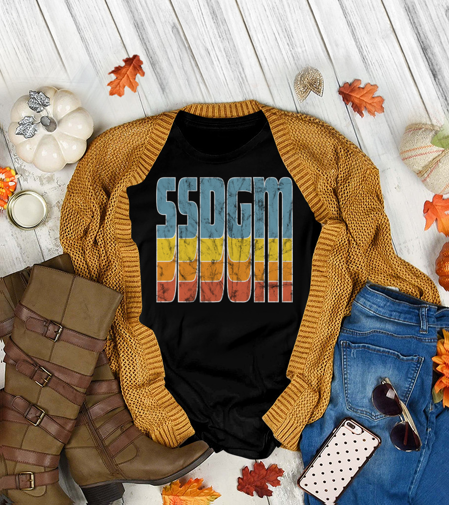 SSDGM Retro Distressed Multicolor Block T-Shirt