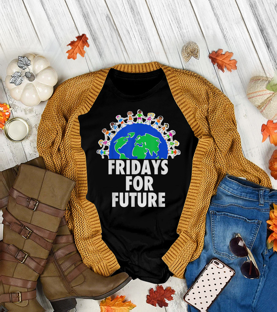 Fridays For Future Youth Strike Climate Change Earth Kids Unity T-Shirt