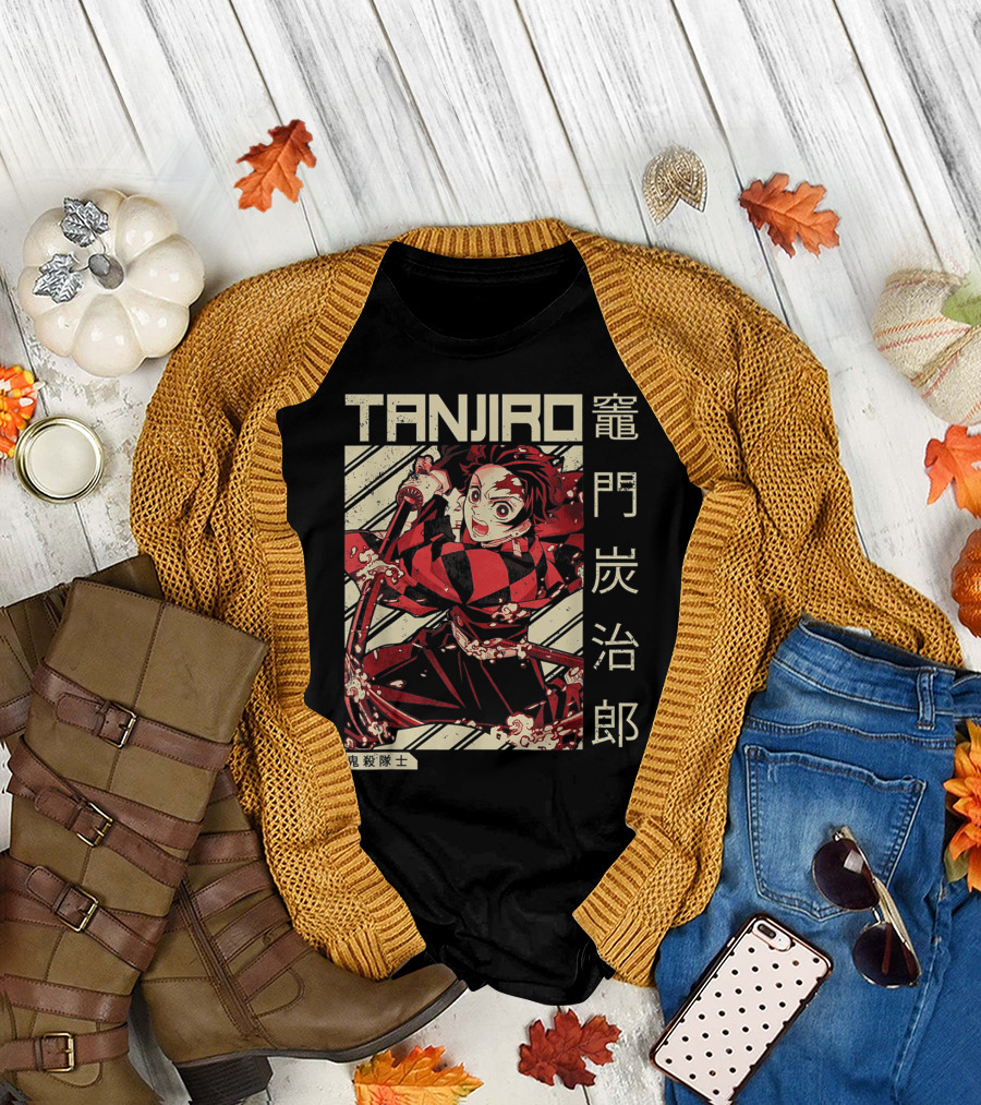 Tanjiro Kamado Demon Slayer Anime Art Manga T-Shirt