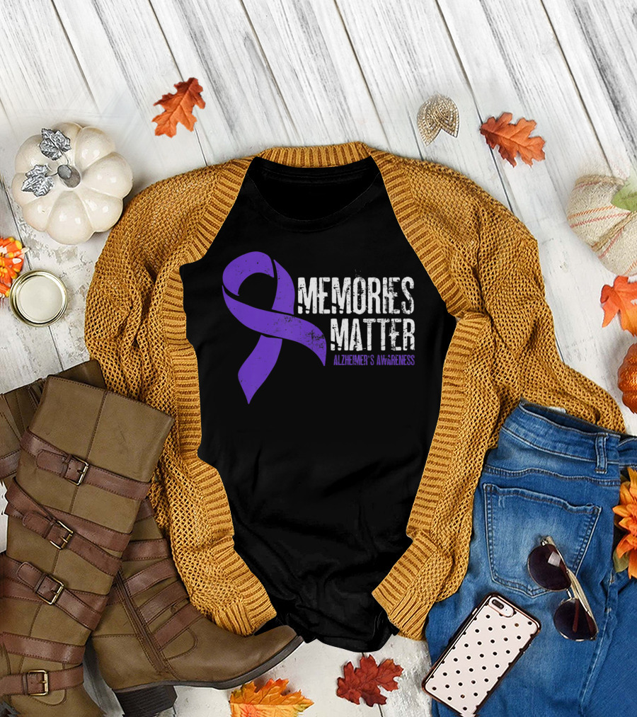 Memories Matter Alzheimer's Awareness Purple T-Shirt