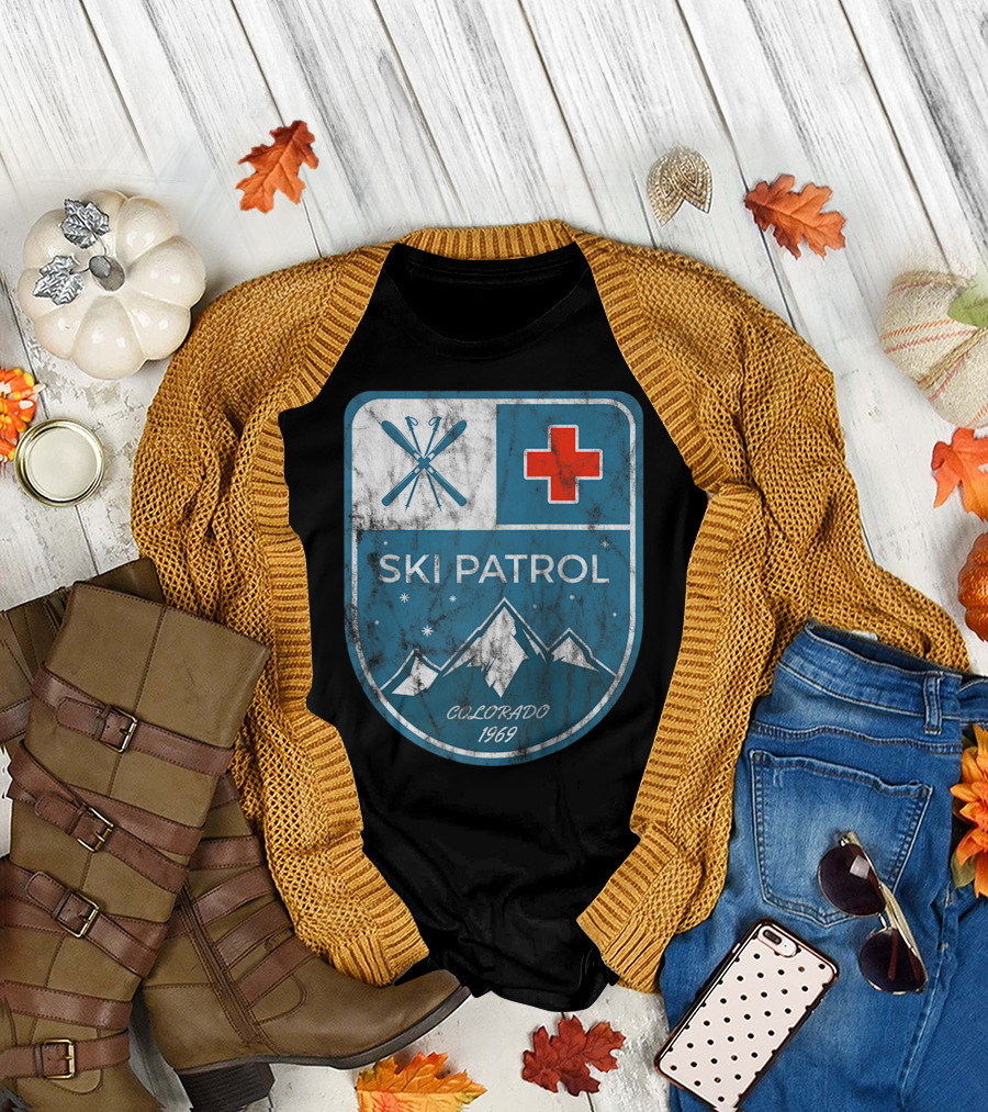 Ski Patrol Colorado 1969 Vintage T-Shirt