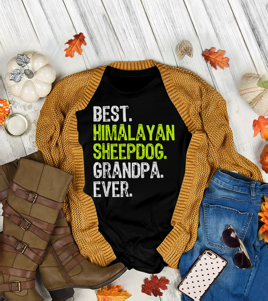 Best Himalayan Sheepdog Grandpa Ever T-Shirt