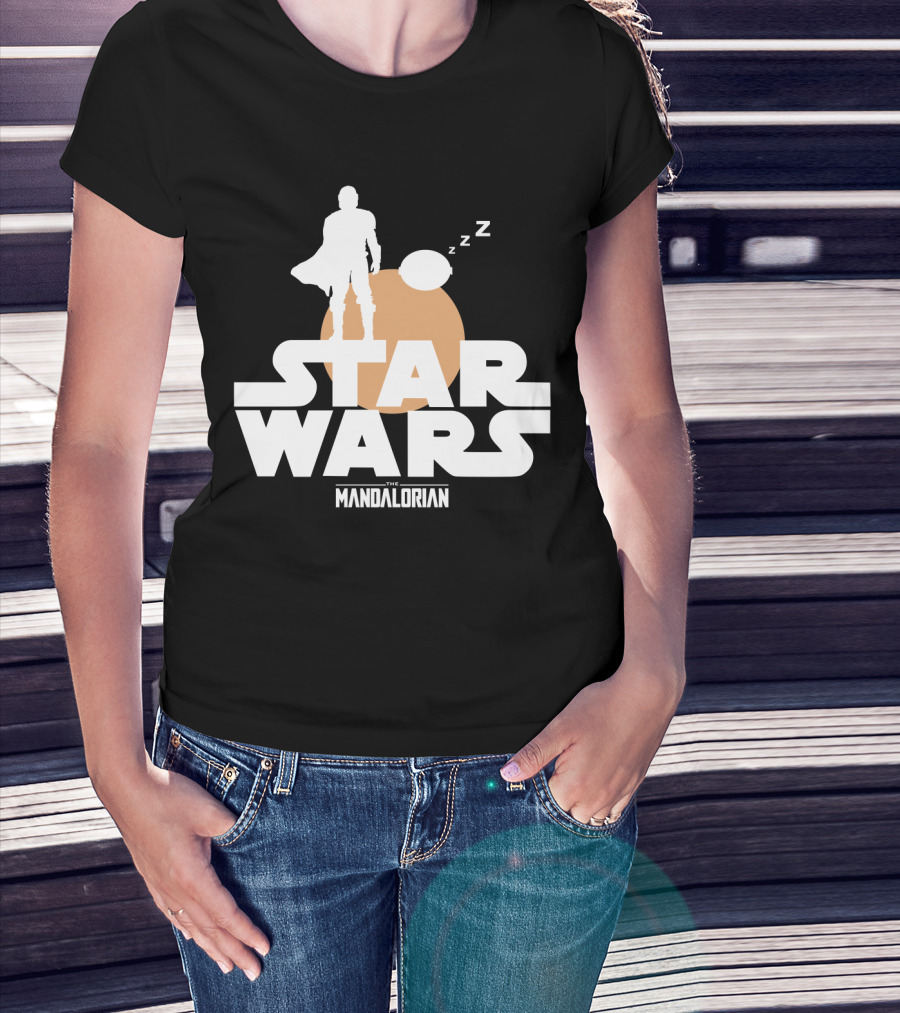 Star Wars The Mandalorian Sleeping Duo T-Shirt