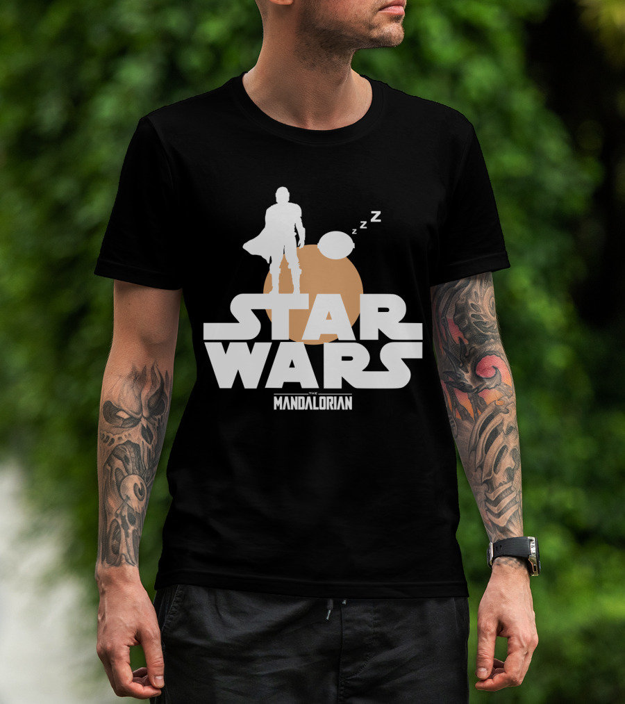 Star Wars The Mandalorian Sleeping Duo T-Shirt