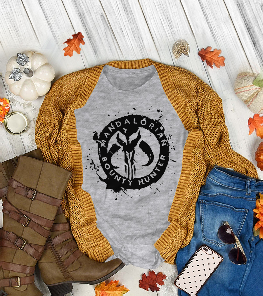 Mandalorian Bounty Hunter Splatter T-Shirt