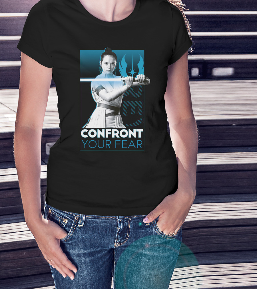 Star Wars Rey Confront Your Fear T-Shirt
