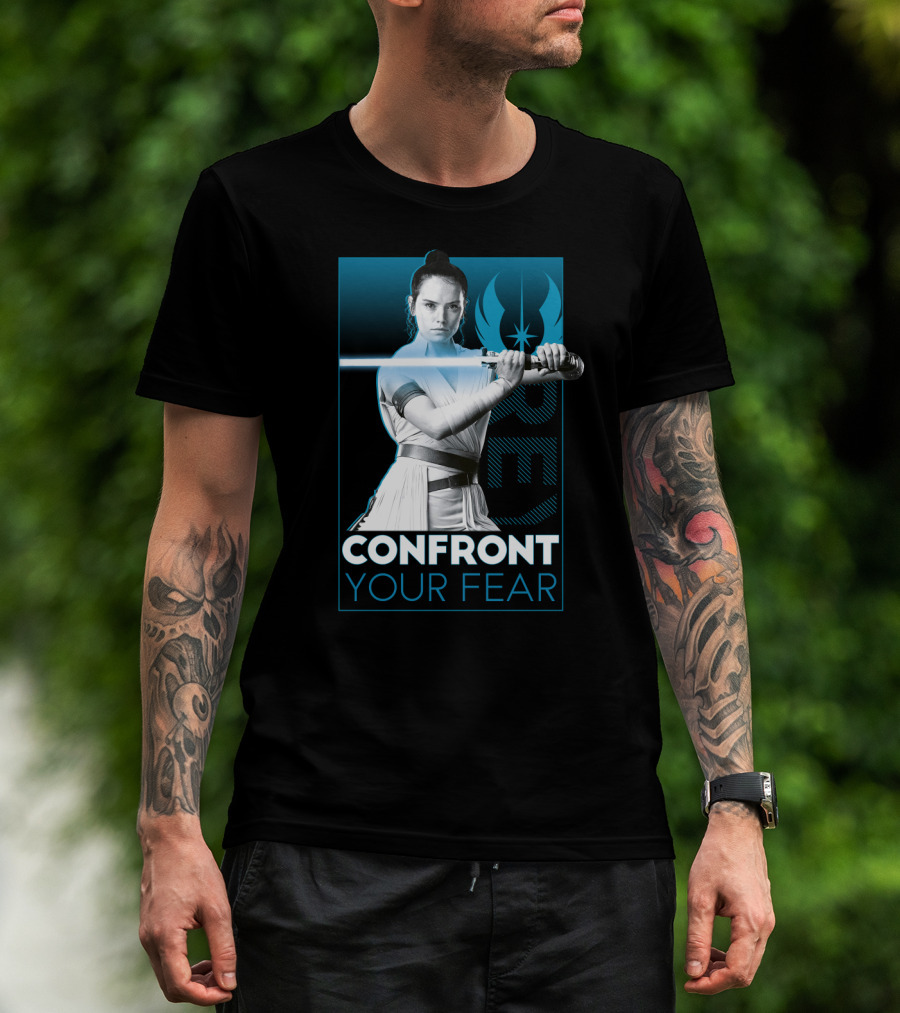 Star Wars Rey Confront Your Fear T-Shirt