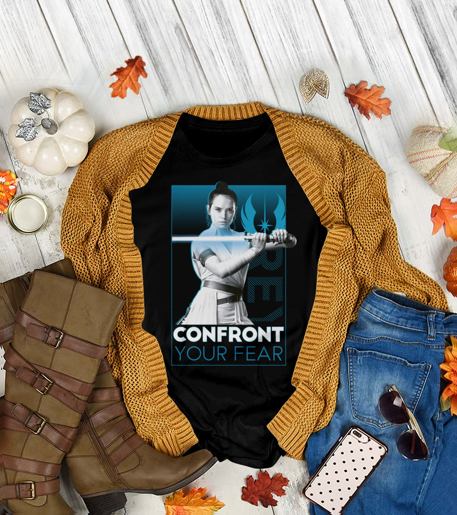 Star Wars Rey Confront Your Fear T-Shirt