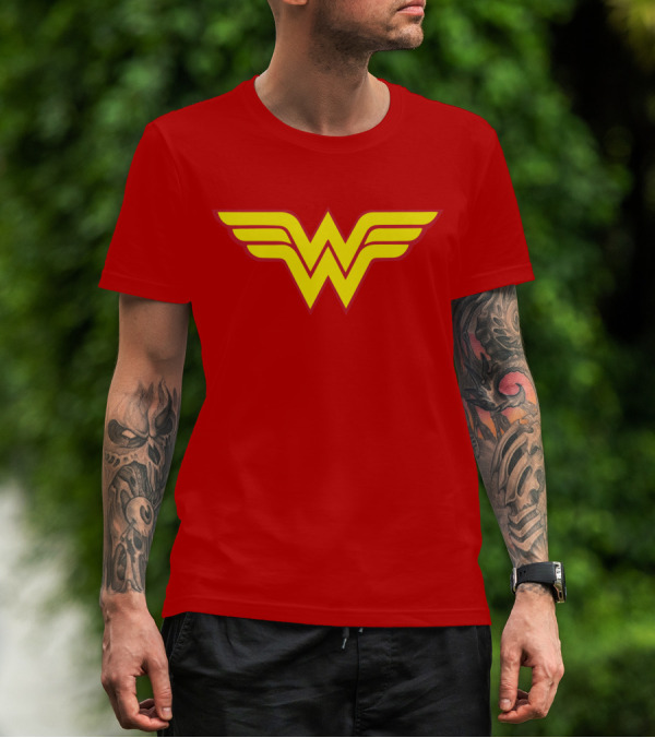 Wonder Woman Classic Yellow Emblem T-Shirt