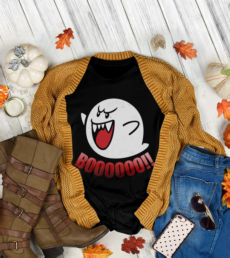 Super Mario Boo Ghost Booooo T-Shirt
