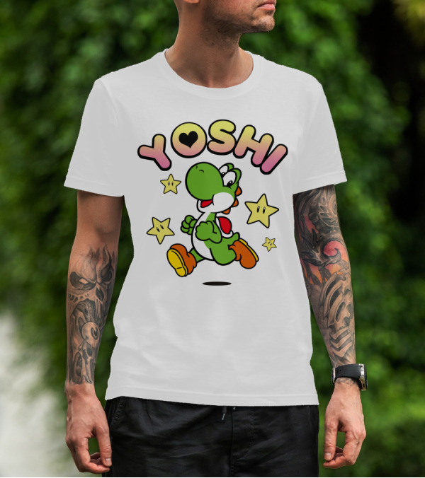 Yoshi Starry Adventure With Heart T-Shirt