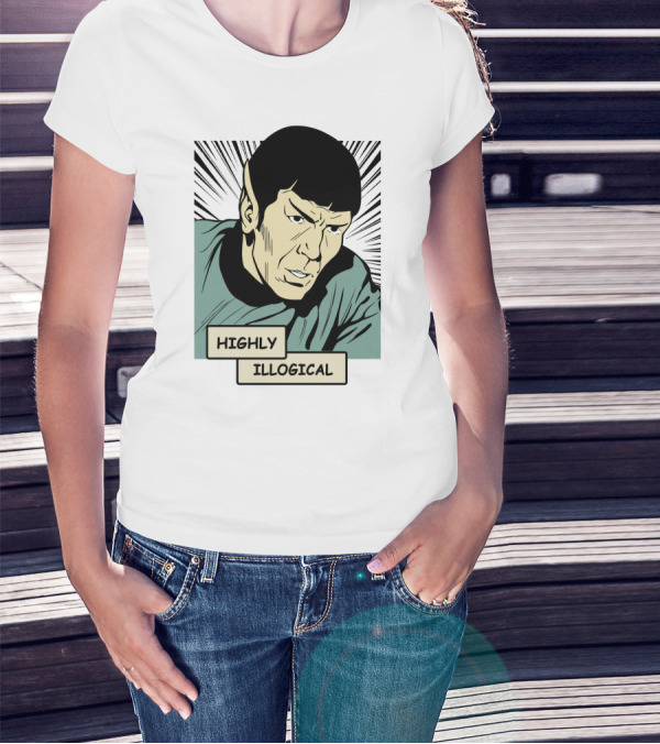 Star Trek Spock Highly Illogical Comic T-Shirt