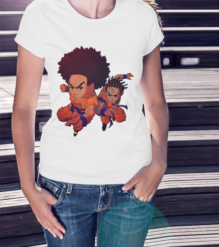 Dragonball Z Fusion Afro Style Characters T-Shirt