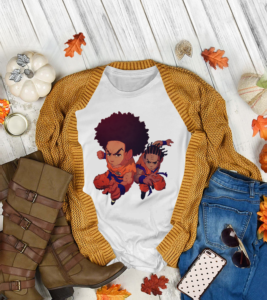 Dragonball Z Fusion Afro Style Characters T-Shirt
