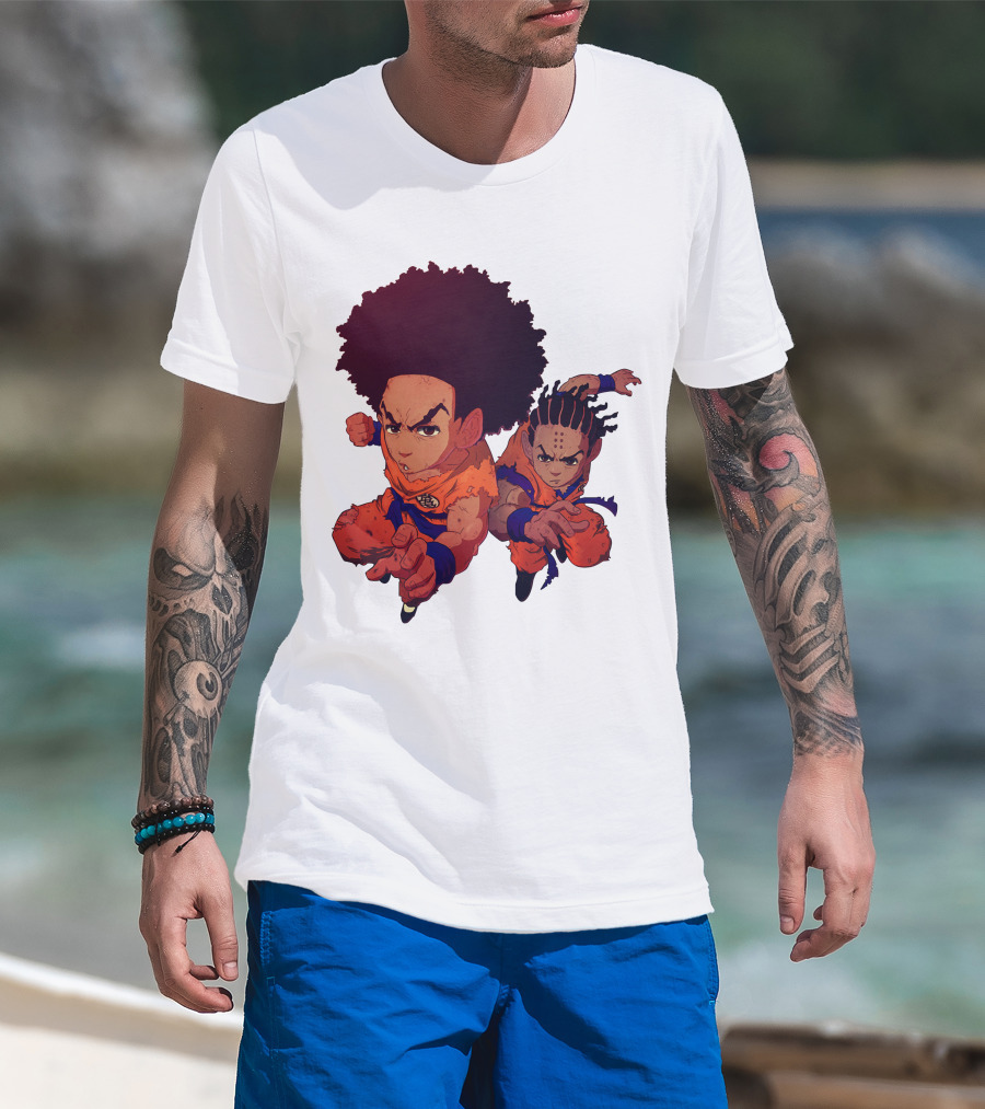 Dragonball Z Fusion Afro Style Characters T-Shirt