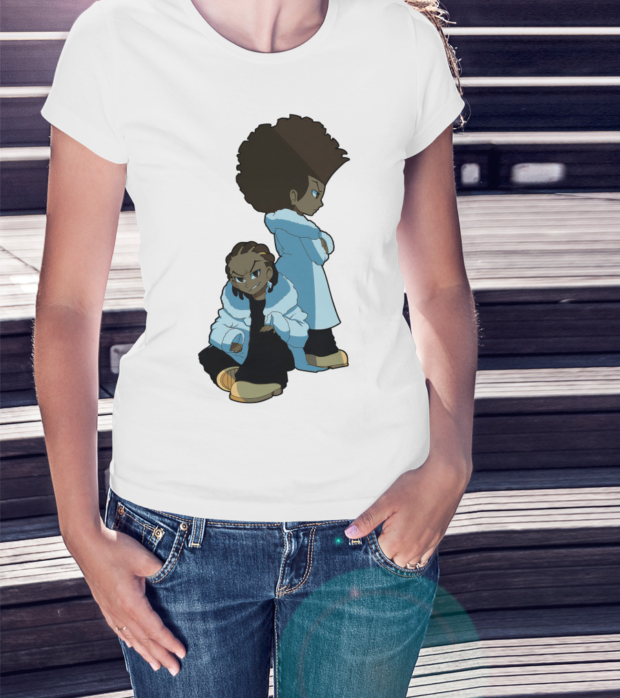 The Boondocks Huey And Riley Characters T-Shirt