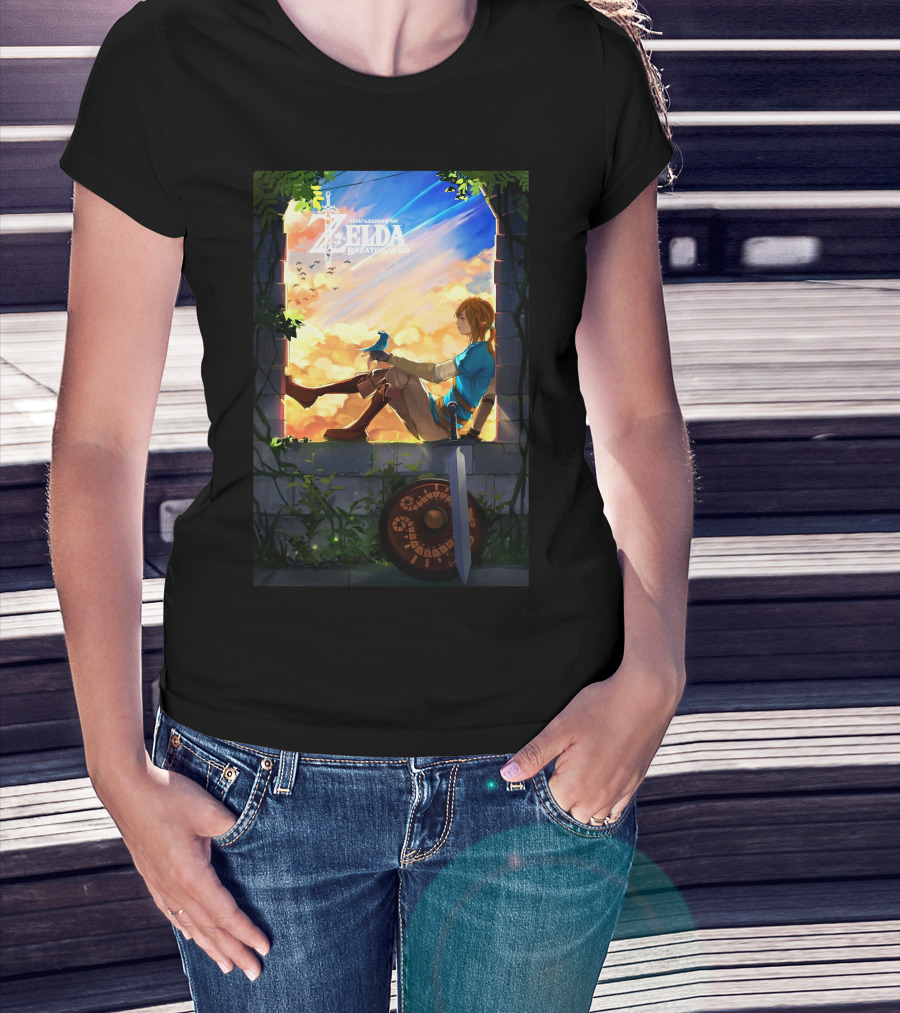 The Legend Of Zelda Breath Of The Wild Heroic Reflection T-Shirt