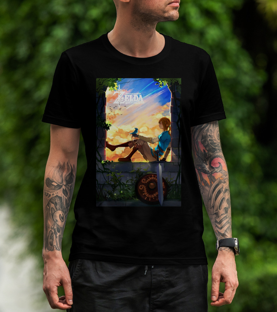 The Legend Of Zelda Breath Of The Wild Heroic Reflection T-Shirt