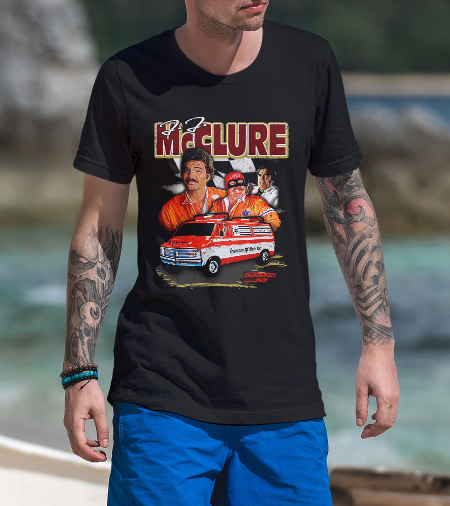 Cannonball Run J.J. McClure Transcon Med-Vac Van Racing T-Shirt