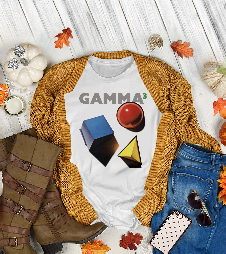 GAMMA 3 Geometric Shapes Cube Sphere Pyramid T-Shirt
