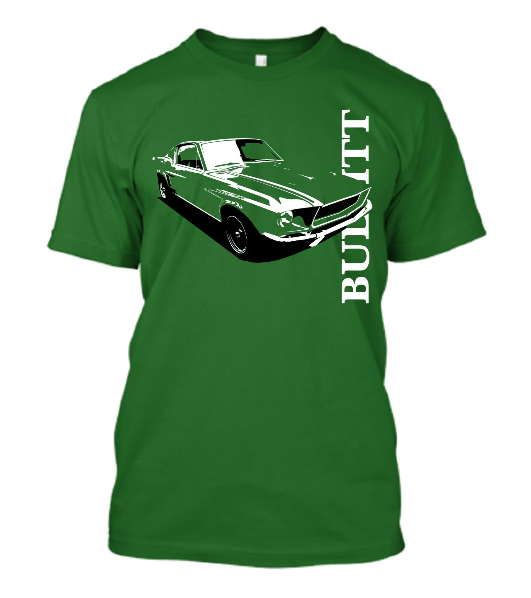Bullitt Classic Car Green Mustang T-Shirt