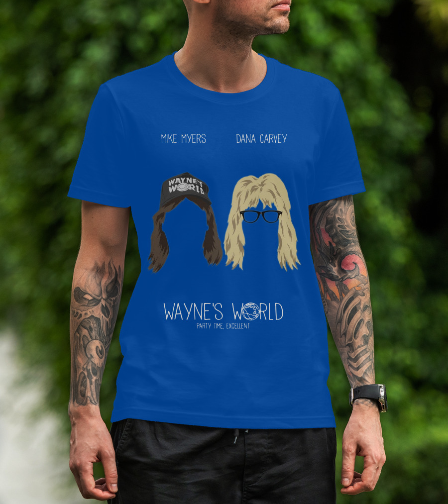 Wayne's World Mike Myers Dana Carvey Party Time Excellent T-Shirt