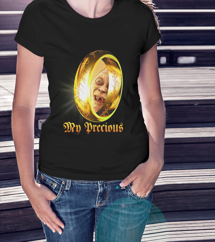 Lord Of The Rings My Precious Ring Gollum Reflection T-Shirt
