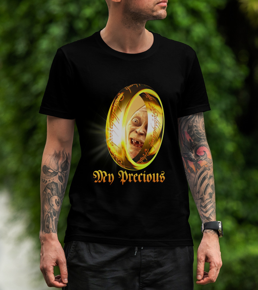 Lord Of The Rings My Precious Ring Gollum Reflection T-Shirt