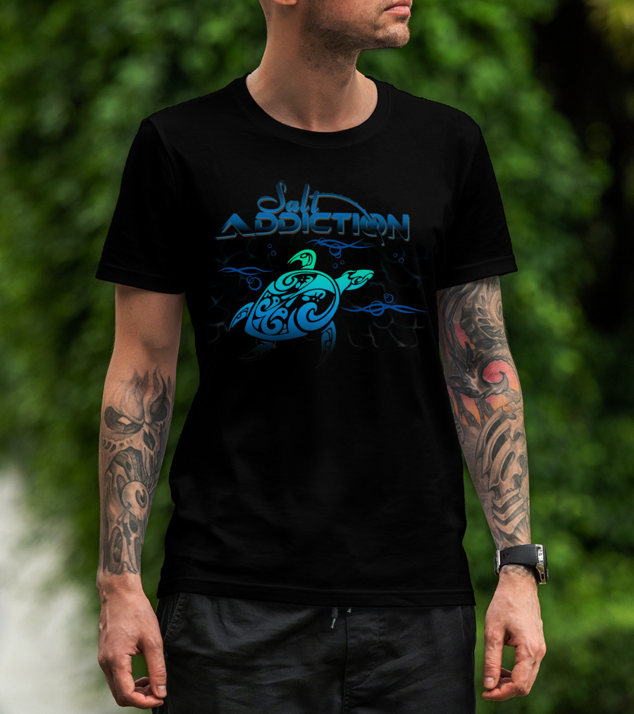Salt Addiction Turtle Ocean Waves T-Shirt