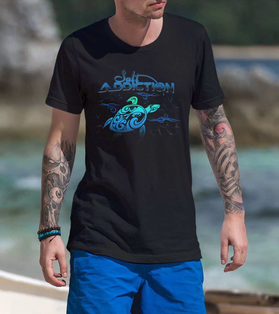 Salt Addiction Turtle Ocean Waves T-Shirt