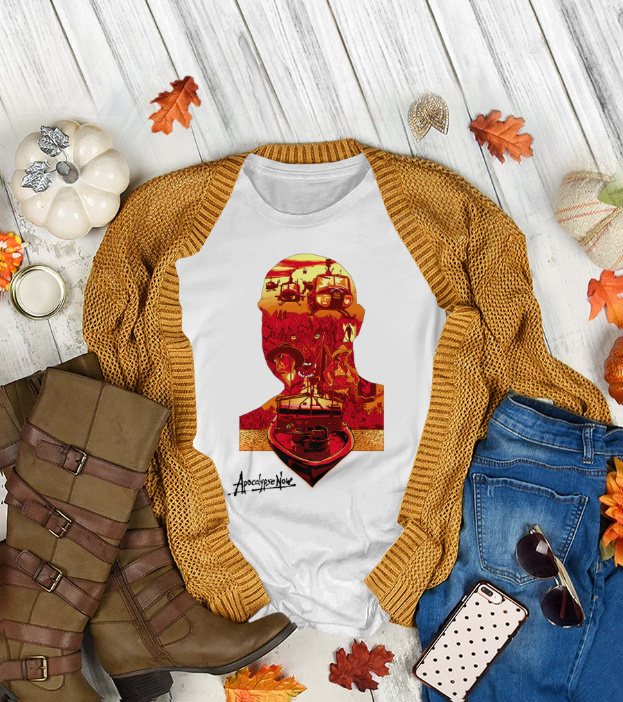 Apocalypse Now Graphic with Helicopters and Boat T-Shirt