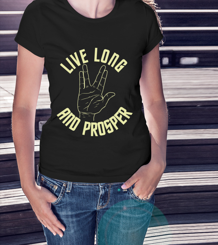 Live Long And Prosper Hand Gesture Star Trek 12 T-Shirt