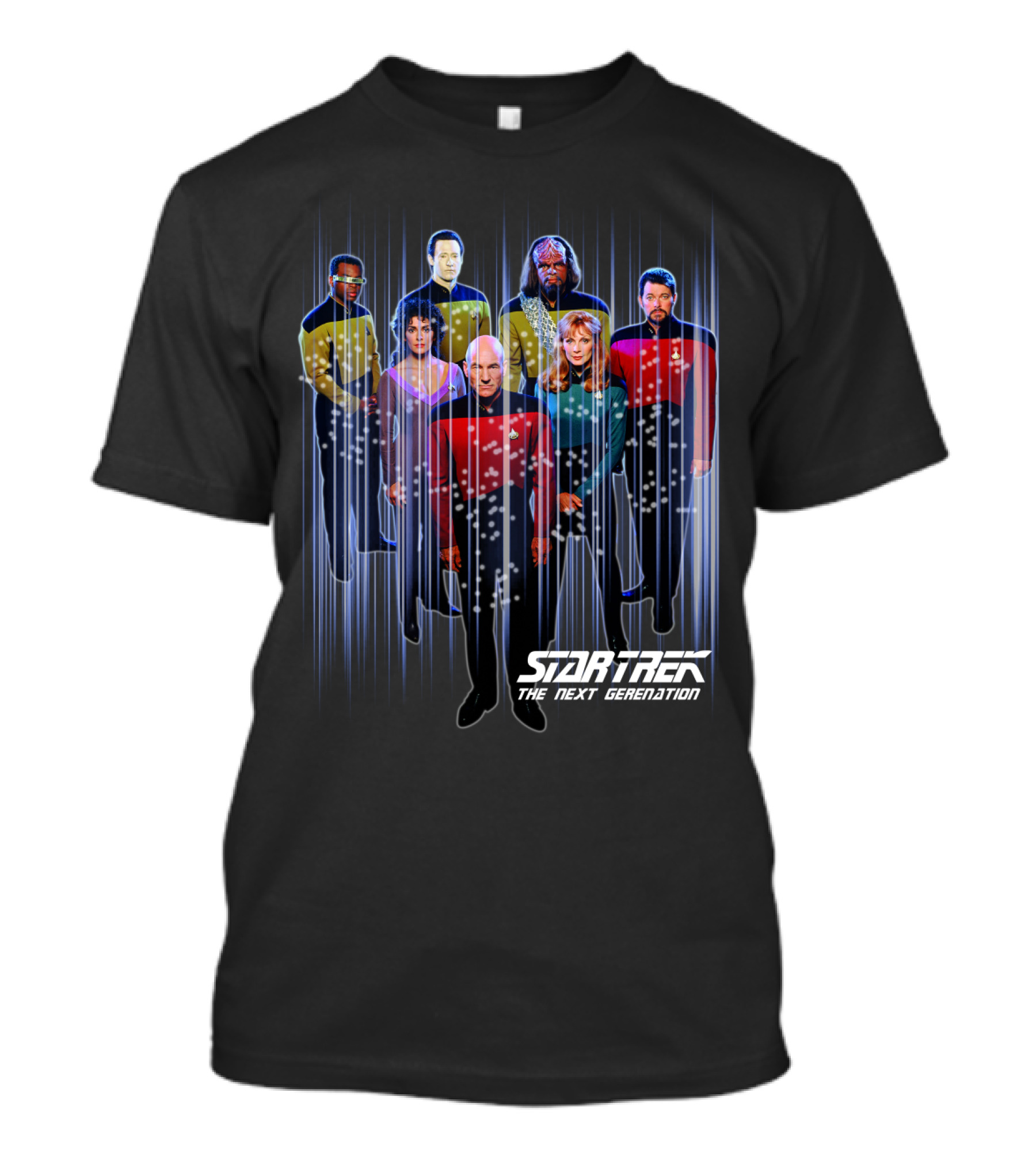 Star Trek The Next Generation Crew Portrait 11 Characters T-Shirt