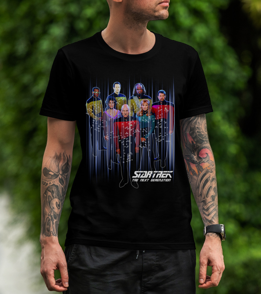 Star Trek The Next Generation Crew Portrait 11 Characters T-Shirt