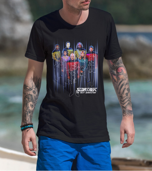 Star Trek The Next Generation Crew Portrait 11 Characters T-Shirt